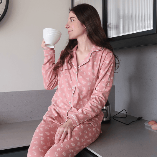 Pijama largo espiga palo rosa - SimplyB
