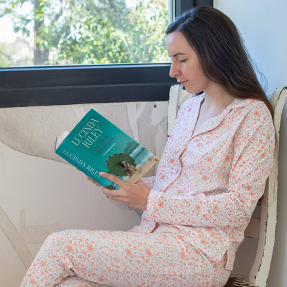 Pijama largo flores colores mujer - SimplyB