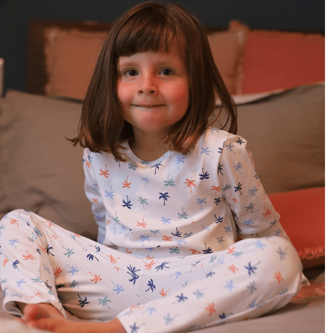 Pijama largo palmeras de colores niña - SimplyB
