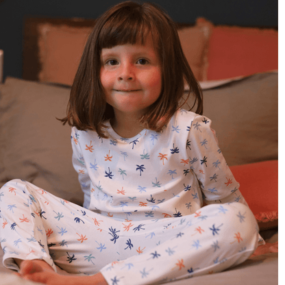 Pijama largo palmeras de colores niña - SimplyB