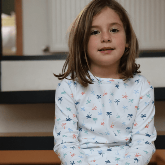 Pijama largo palmeras de colores niña - SimplyB