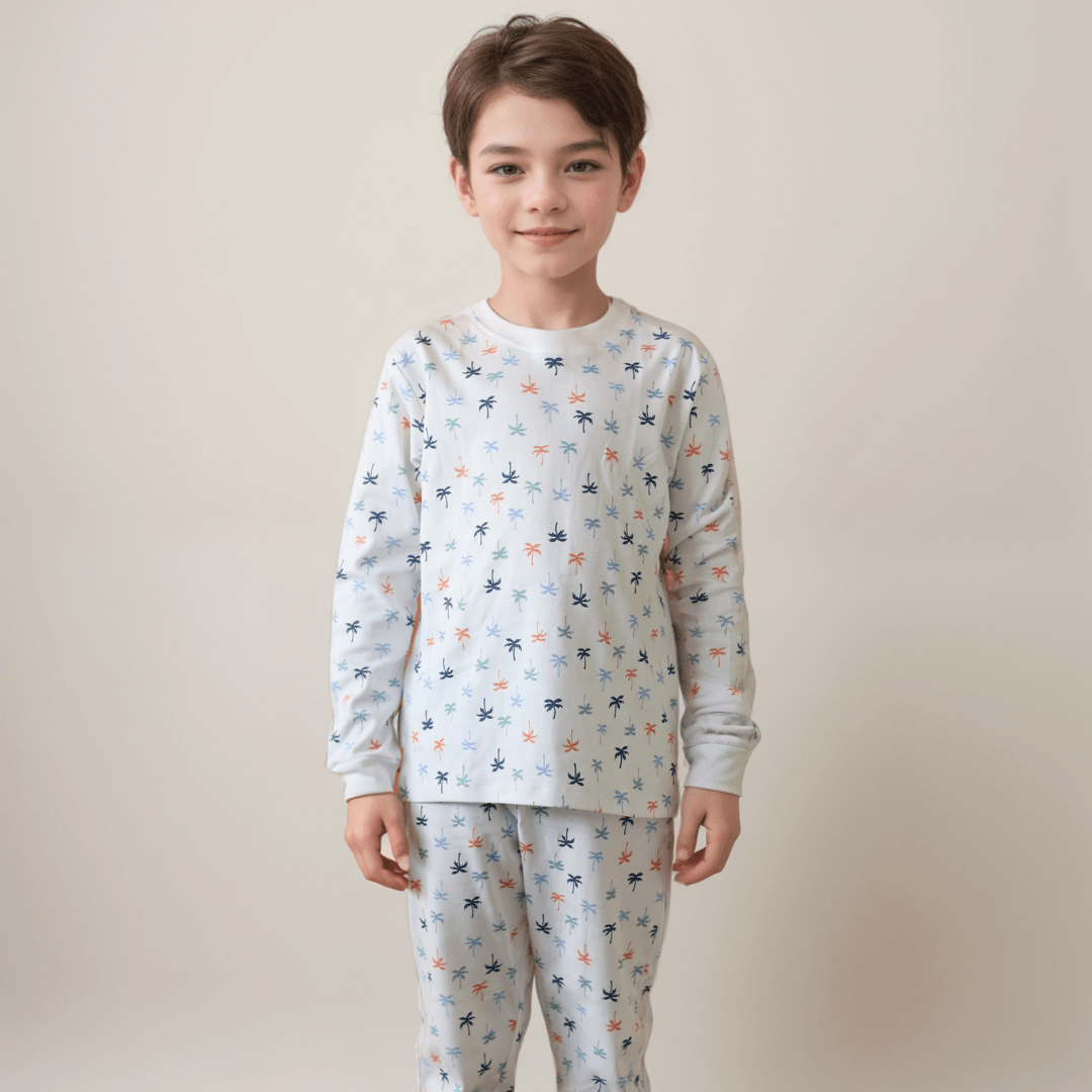 Pijama largo palmeras de colores niño - SimplyB