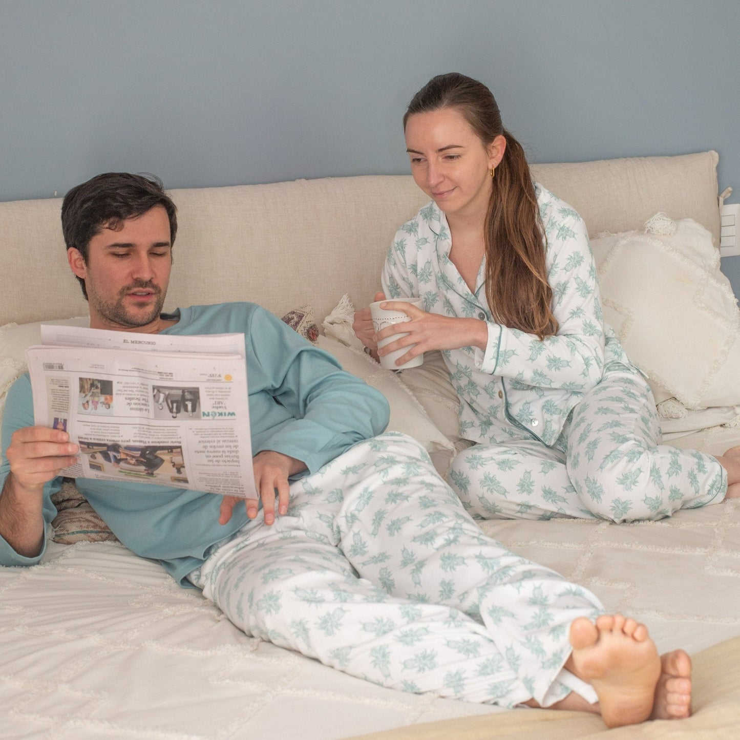 Pijama largo piñas hombre - SimplyB