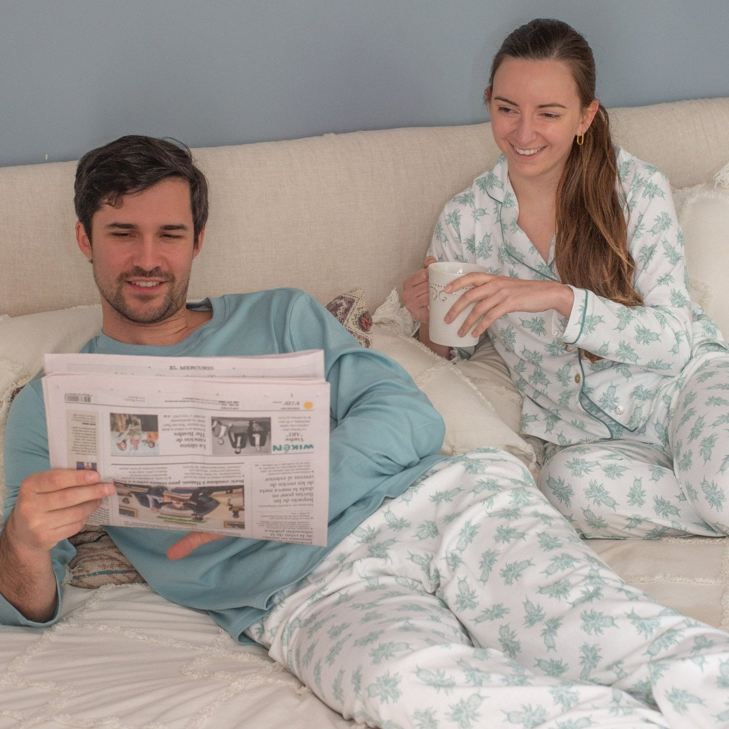 Pijama largo piñas hombre - SimplyB