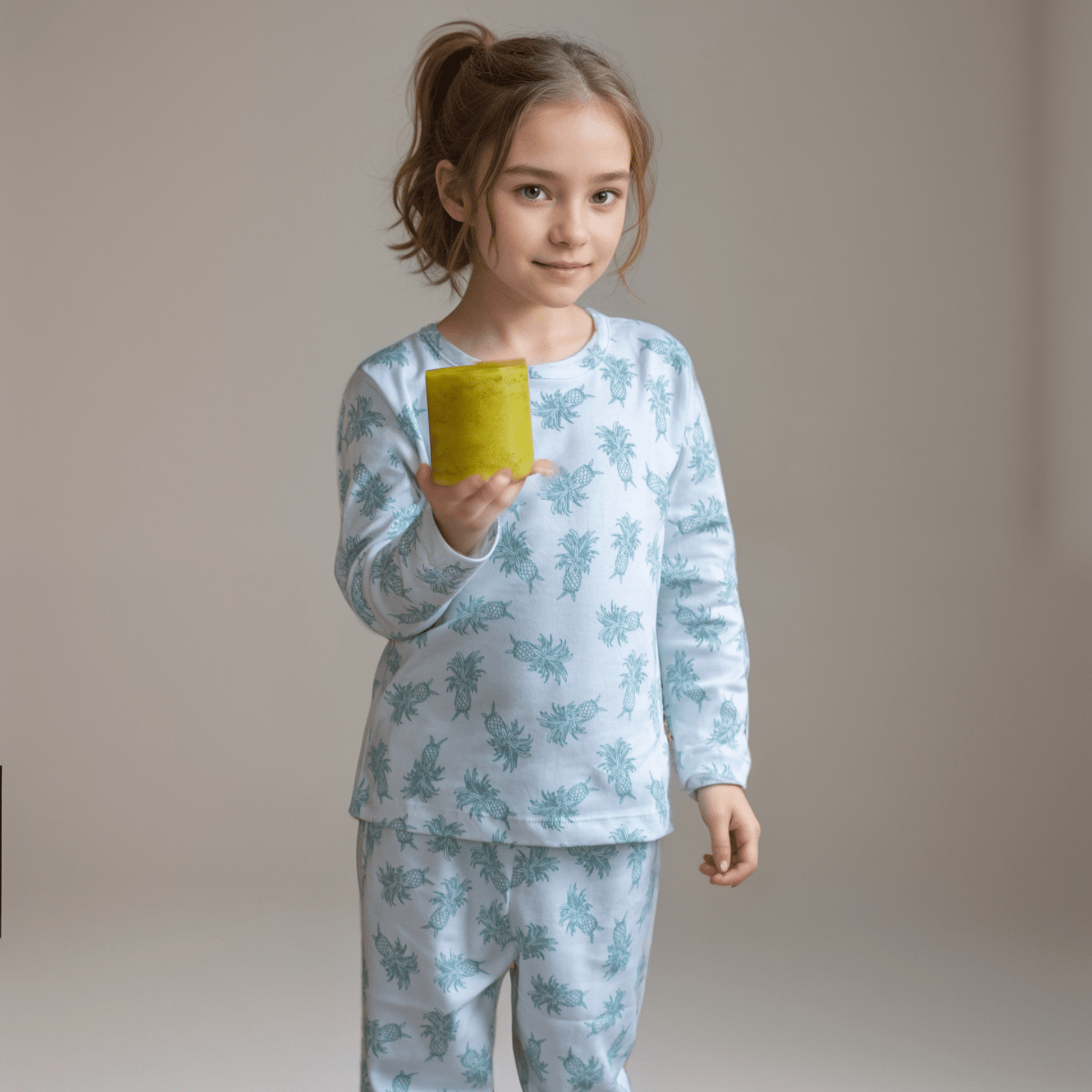 Pijama largo piñas niña – SimplyB - Main Image