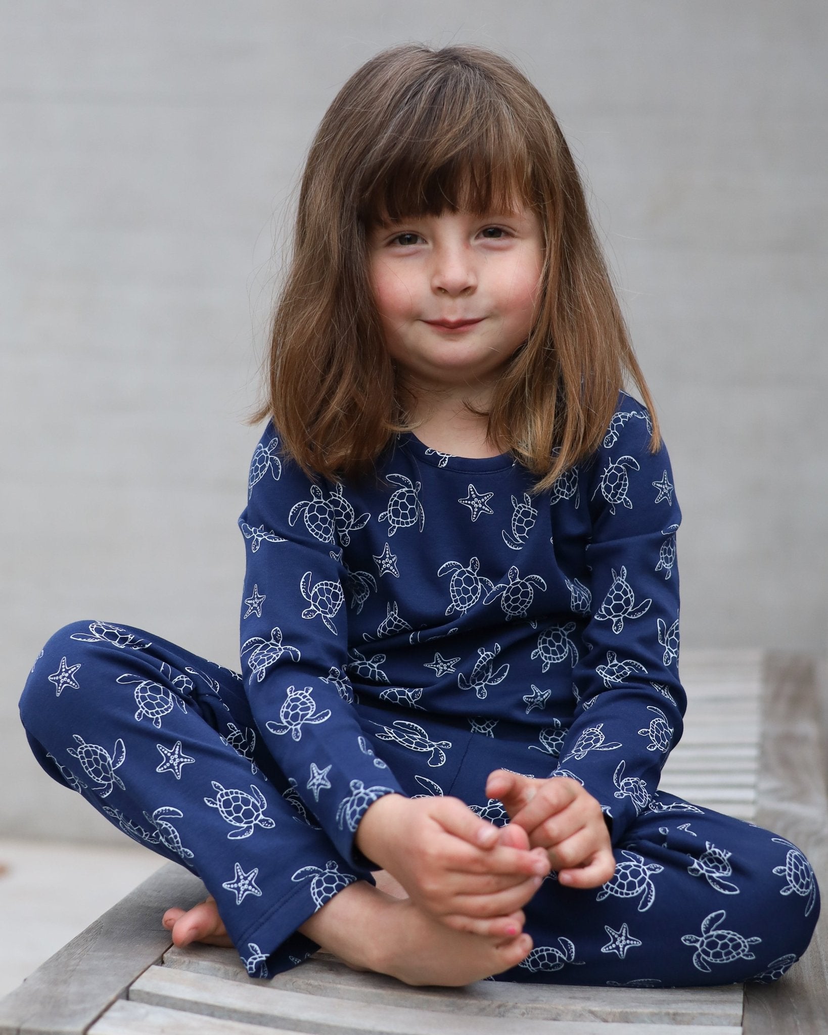 Pijama largo tortugas niña - SimplyB