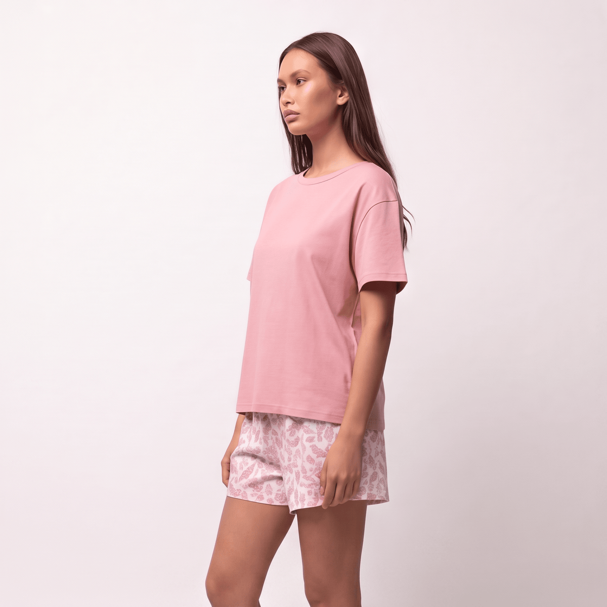 Pijama Mujer Corto Algodón Pima África Cuello Polo - SimplyB