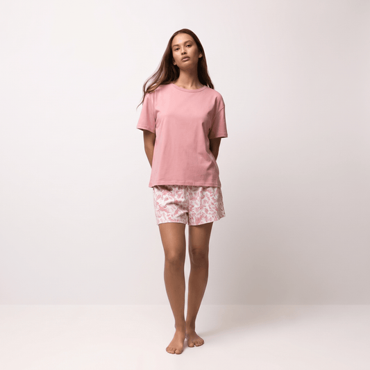 Pijama Mujer Corto Algodón Pima África Cuello Polo - SimplyB