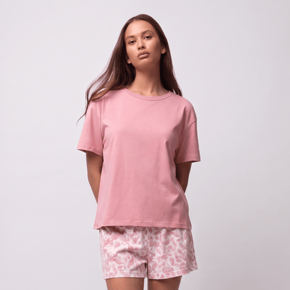 Pijama Mujer Corto Algodón Pima África Cuello Polo - SimplyB