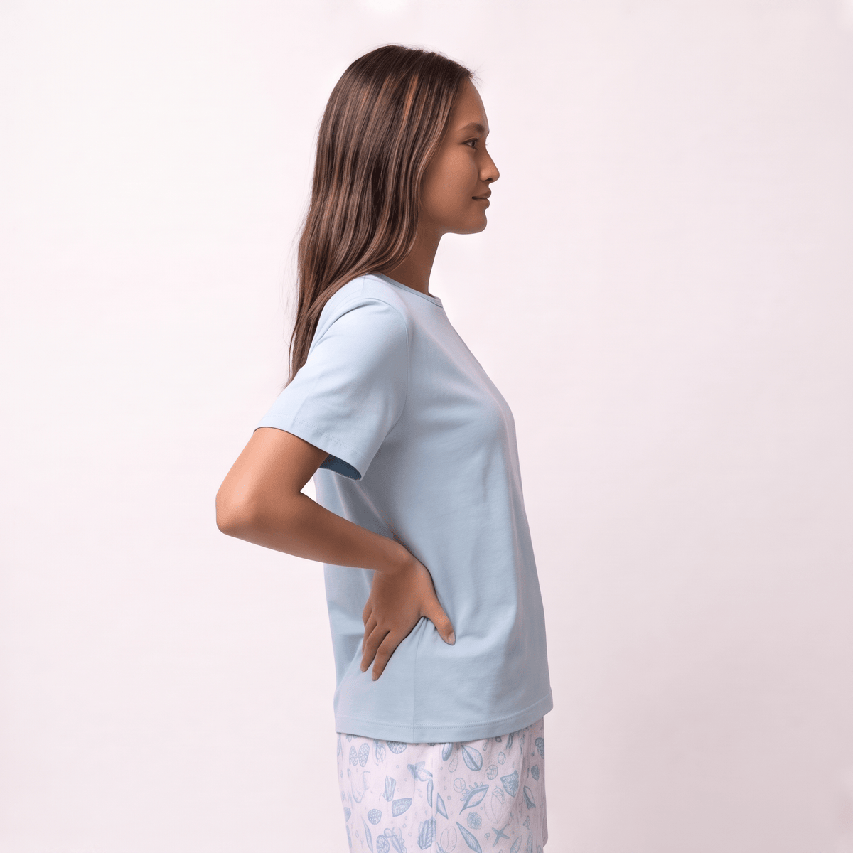 Pijama Mujer Corto Algodón Pima Bajo del Mar Cuello Polo - SimplyB