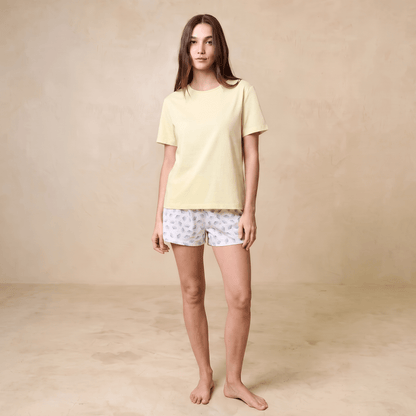 Pijama Mujer Corto Algodón Pima Botánico Cuello Polo - SimplyB
