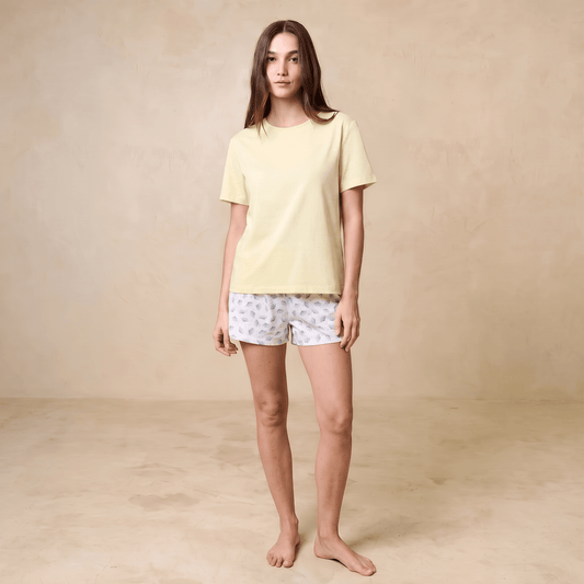 Pijama Mujer Corto Algodón Pima Botánico Cuello Polo - SimplyB