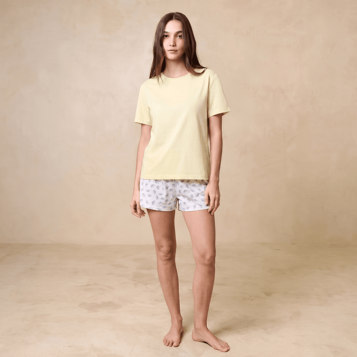 Pijama Mujer Corto Algodón Pima Botánico Cuello Polo - SimplyB