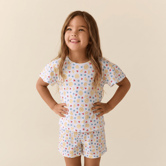 Pijama Niña Corto Algodón Frutal - SimplyB