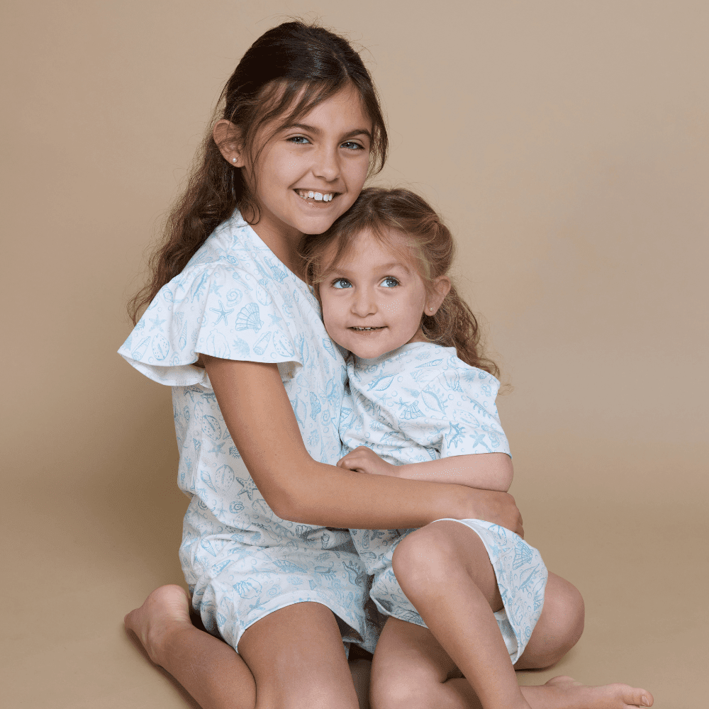 Pijama Niña Corto Algodón Pima Bajo del Mar - SimplyB