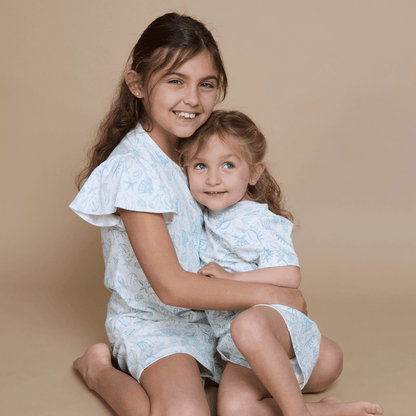 Pijama Niña Corto Algodón Pima Bajo del Mar - SimplyB