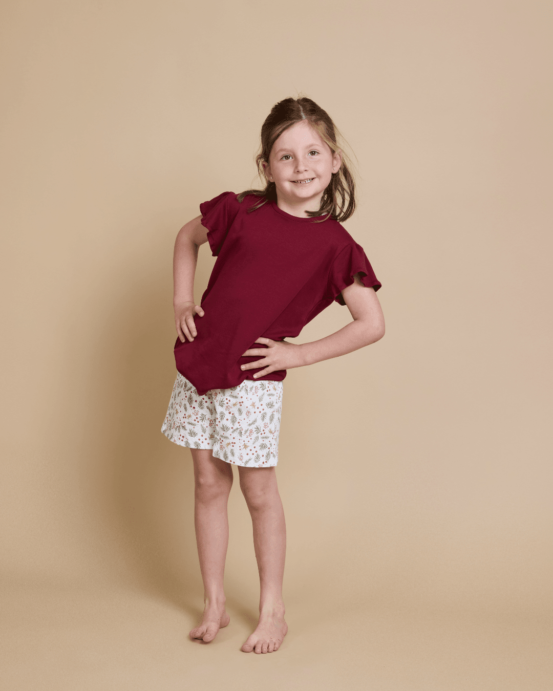 Pijama Niña Corto Algodón Pima Navideño - SimplyB
