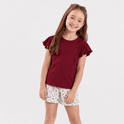 Pijama Niña Corto Algodón Pima Navideño - SimplyB