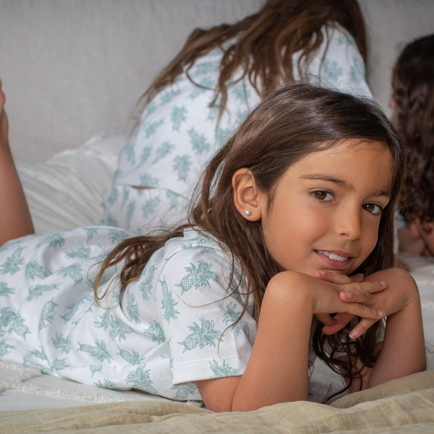 Pijama Niña Corto Algodón Pima Piñas - SimplyB