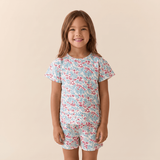 Pijama Niña Corto enredadera uva - SimplyB