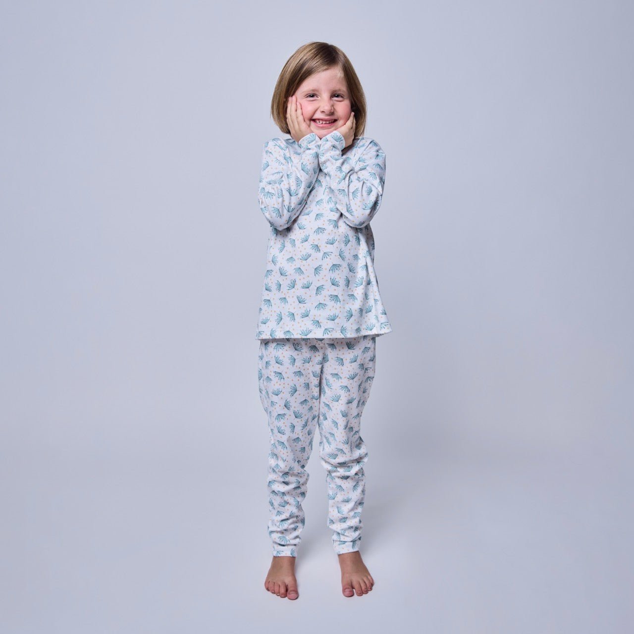 Pijama Niña Manga Larga Algodón Pima Botánico - SimplyB