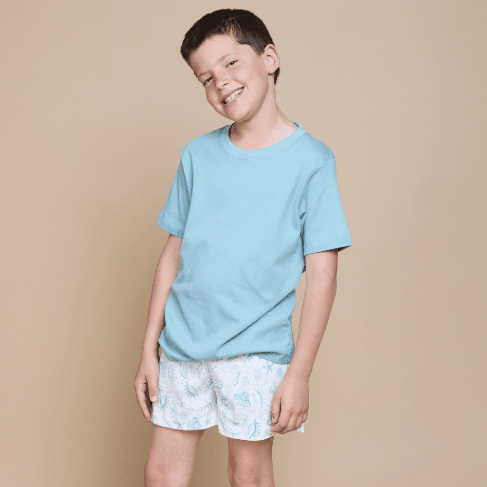 Pijama Niño Corto Algodón Pima Bajo del Mar - SimplyB