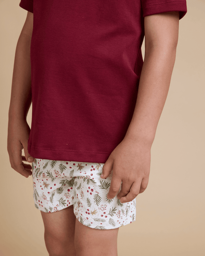 Pijama Niño Corto Algodón Pima Navideño - SimplyB