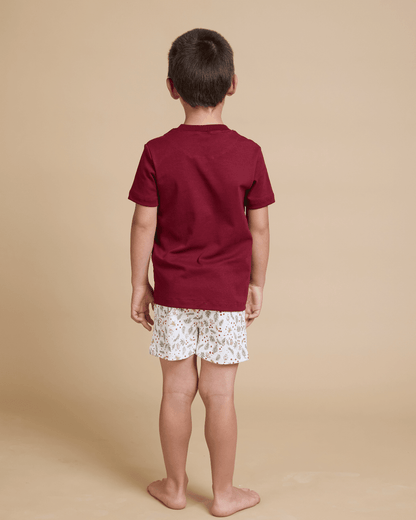 Pijama Niño Corto Algodón Pima Navideño - SimplyB