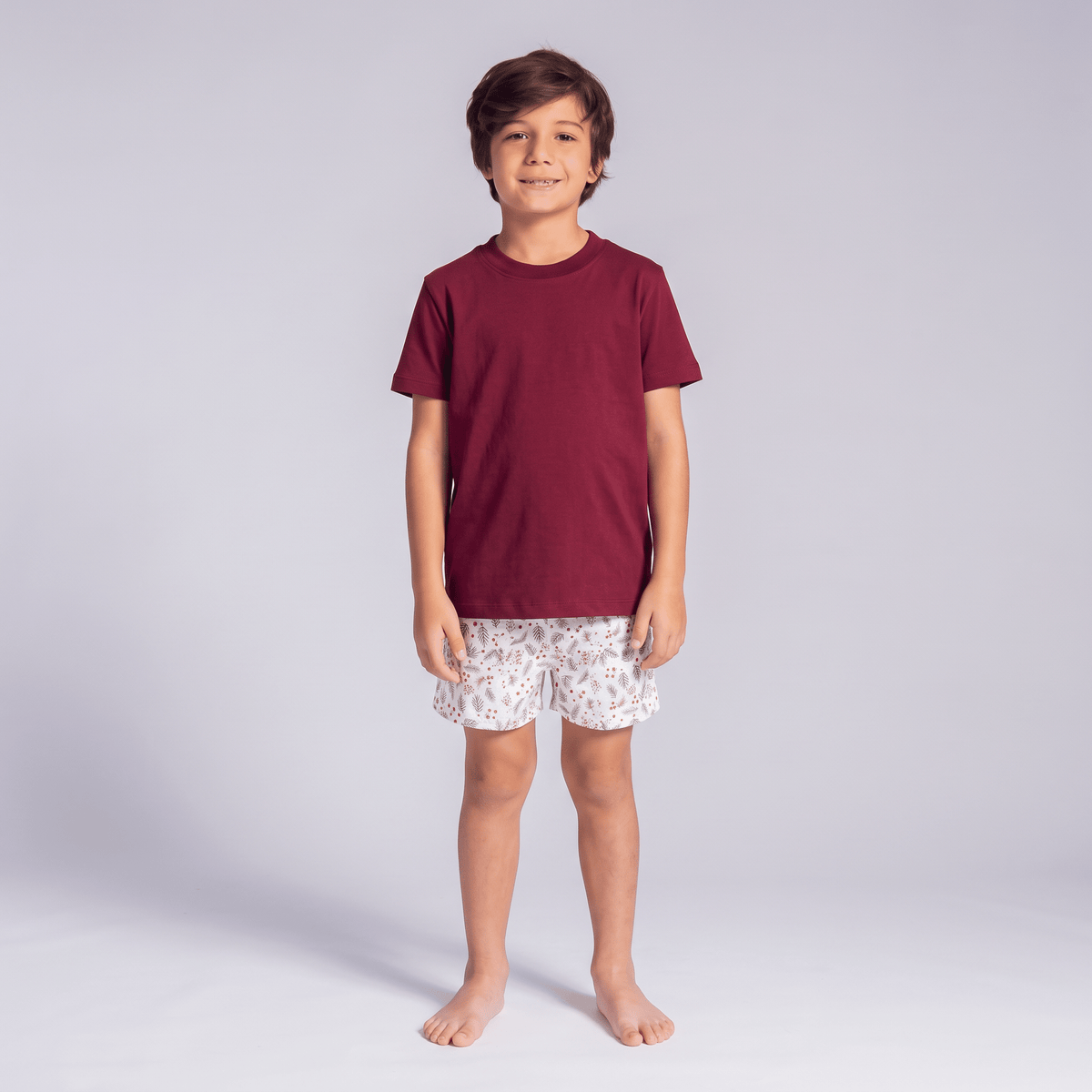 Pijama Niño Corto Algodón Pima Navideño - SimplyB