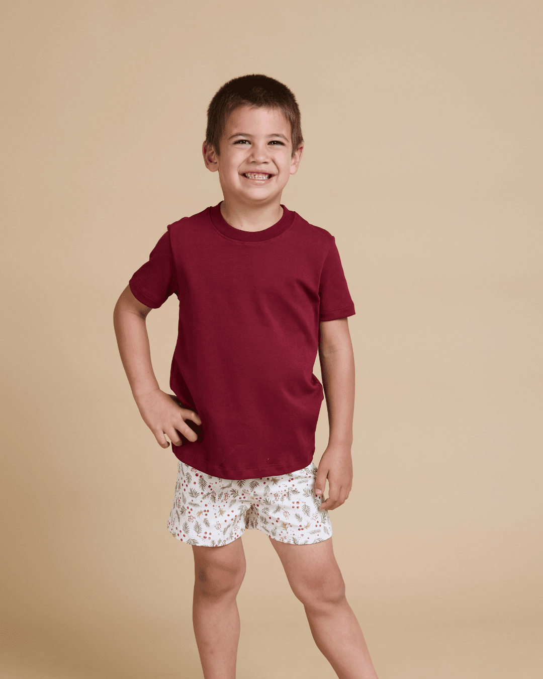Pijama Niño Corto Algodón Pima Navideño - SimplyB