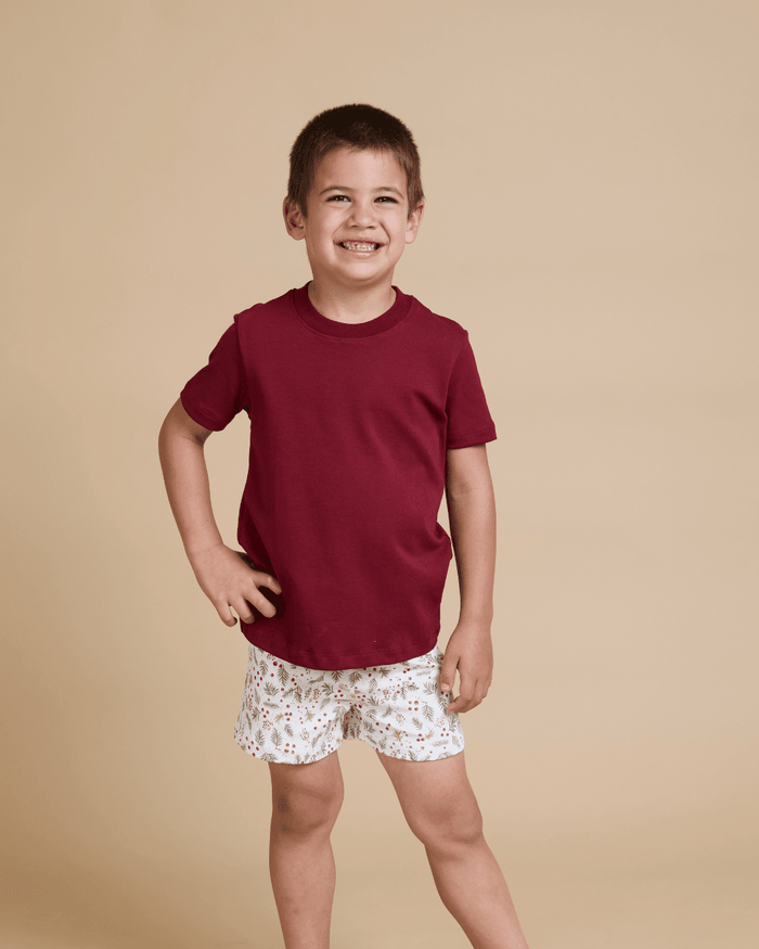 Pijama Niño Corto Algodón Pima Navideño - SimplyB