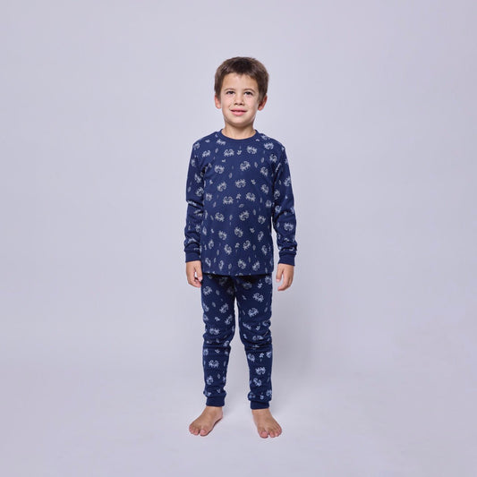 Pijama Niño Manga Larga Algodón Pima Cangrejos - SimplyB