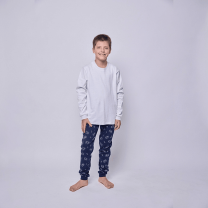 Pijama niño manga larga cangrejos algodón pima - SimplyB