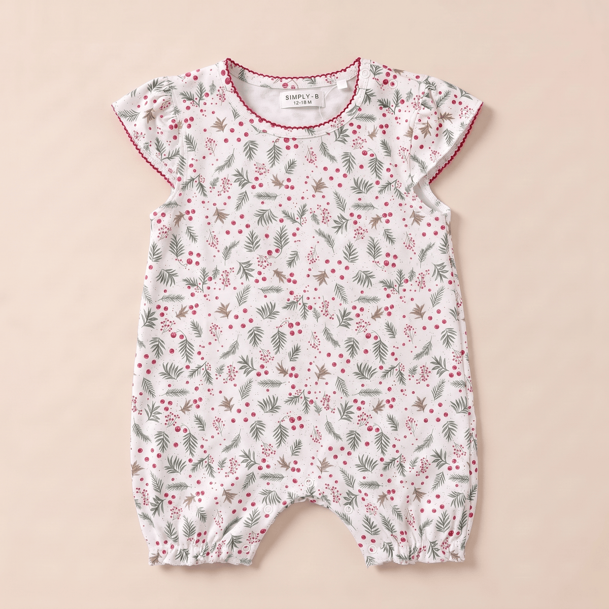 Ranita Bebé Niña Algodón Pima navideño - SimplyB