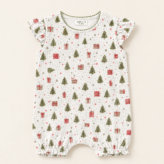 Ranita Bebé Niña Algodón Pima navideño regalos - SimplyB